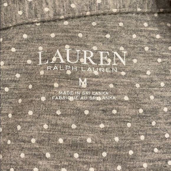 SOLD! 🤍 NWT Ralph Lauren Grey Dot Night Gown - Picture 5 of 6